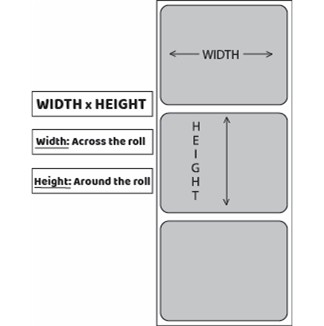 4 x 3 Direct Thermal Labels 1" Core - Image 2