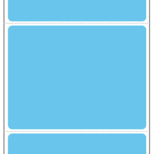 4 x 3 Blue Direct Thermal Labels 0.75" Core