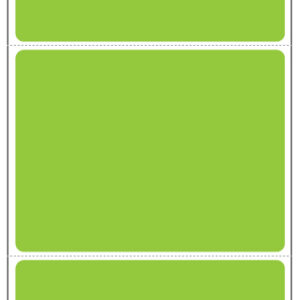 4 x 3 Blue Gloss Waterproof Polypropylene BOPP Thermal Transfer Labels 0.75" Core