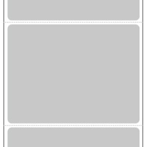 4 x 3 Grey Direct Thermal Labels 0.75" Core