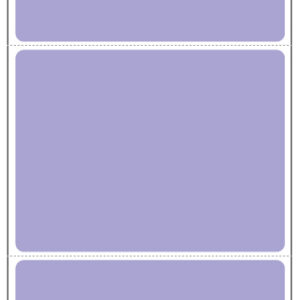 4 x 3 Lavender Direct Thermal Labels 1" Core
