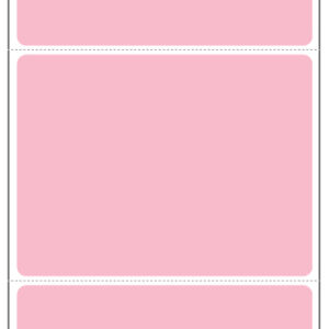 4 x 3 Pink Direct Thermal Labels 1" Core