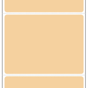 4 x 3 Tan Direct Thermal Labels 1" Core